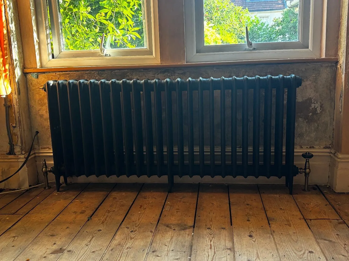 Cast-iron style column radiator fitted by AMW Heating